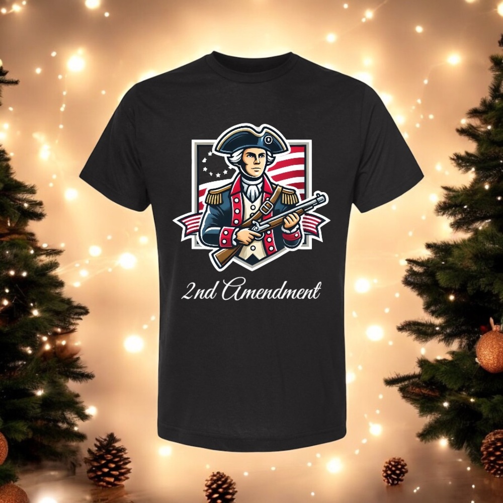 Patriotic 2nd Amendment Black Tee